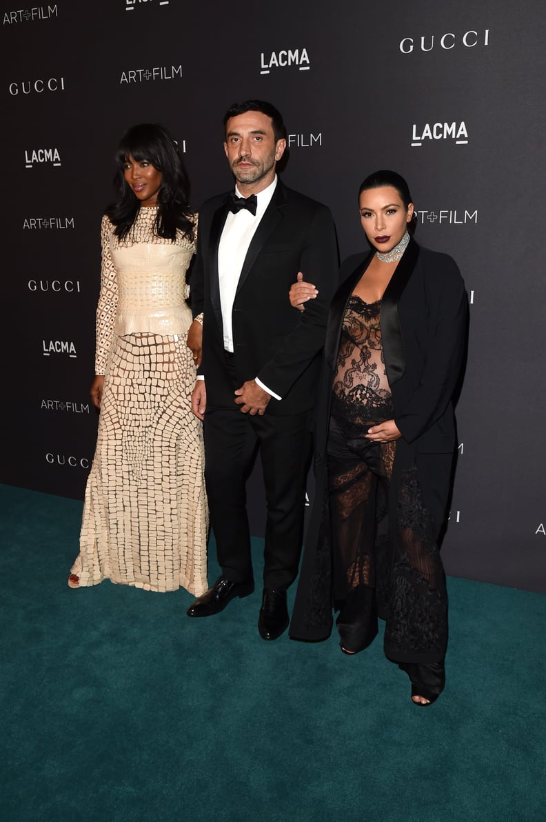 Naomi Campbell, Riccardo Tisci, and Kim Kardashian