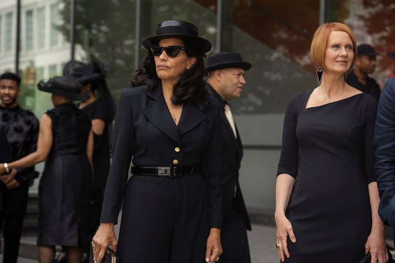 Seema Patel's and Miranda Hobbes's Black Dresses in "And Just Like That" Season 3, Episode 6