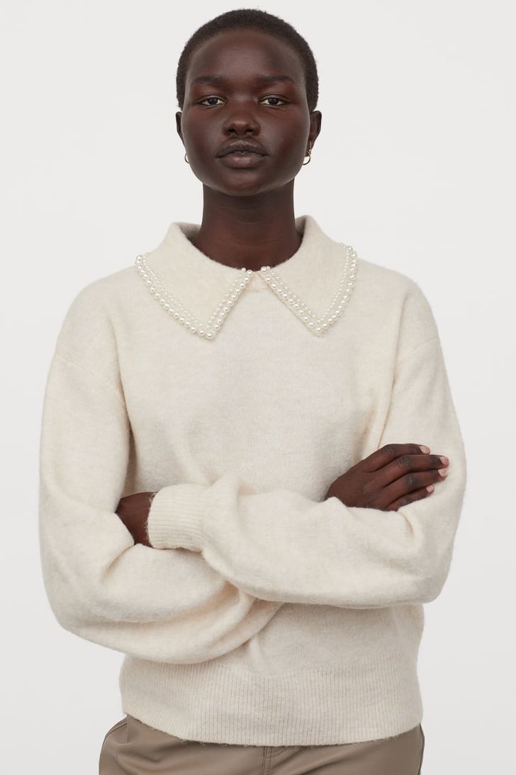 collared sweater outfits