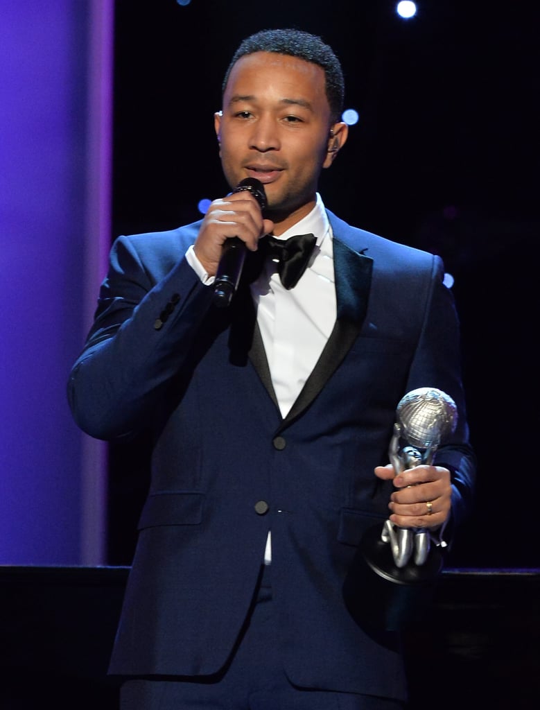 Chrissy Teigen and John Legend at NAACP Image Awards 2016