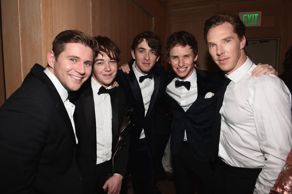 A plethora of Brit talent — Allen Leech, Alex Lawther, Matthew Beard, Eddie Redmayne, and Benedict Cumberbatch — met up at the Palm Springs Film Festival in 2015.