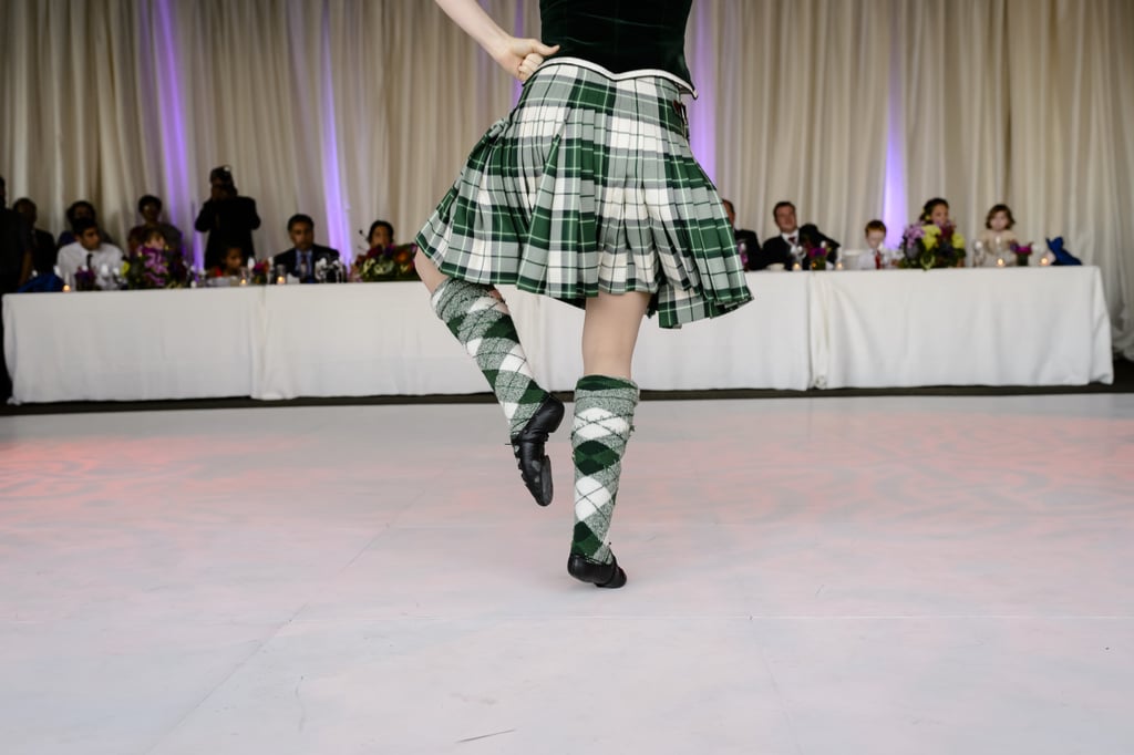 Reception entertainment included Scottish dancers.
Photo by Chrisman Studios