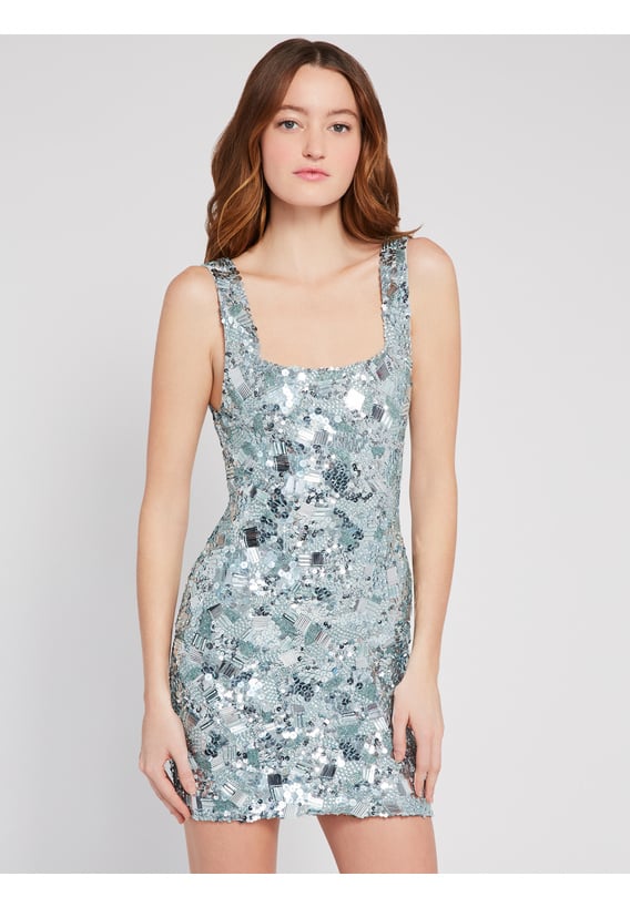 Alice + Olivia Addie Beaded Mini Dress | Alice + Olivia Sample Sale ...