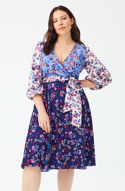 Colorblock midi dress 1901 cheap