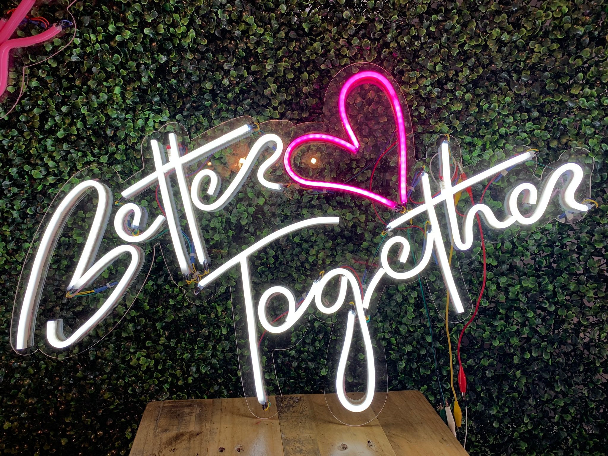 Better Together,LED neon sign,wedding signs