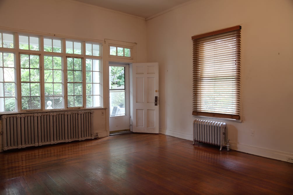 The home's rich wood floors and abundant windows are a great sign for what's in store.