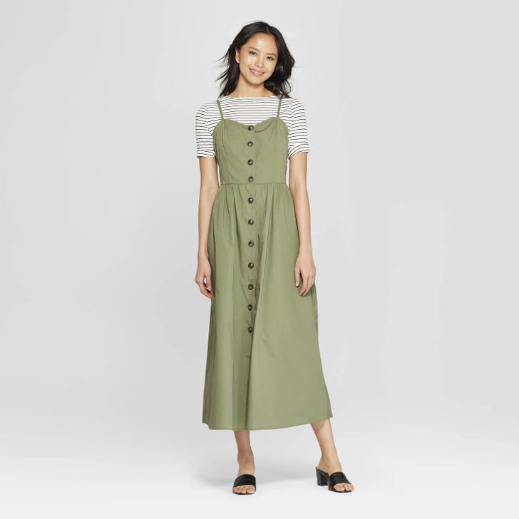 Sleeveless V Neck Button Down Maxi Dress So Long Sweaters