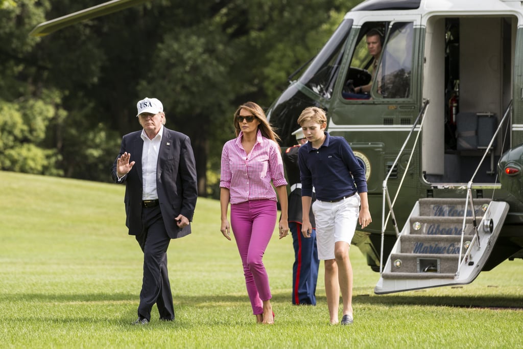 Melania Trump Pink Outfit August 2017