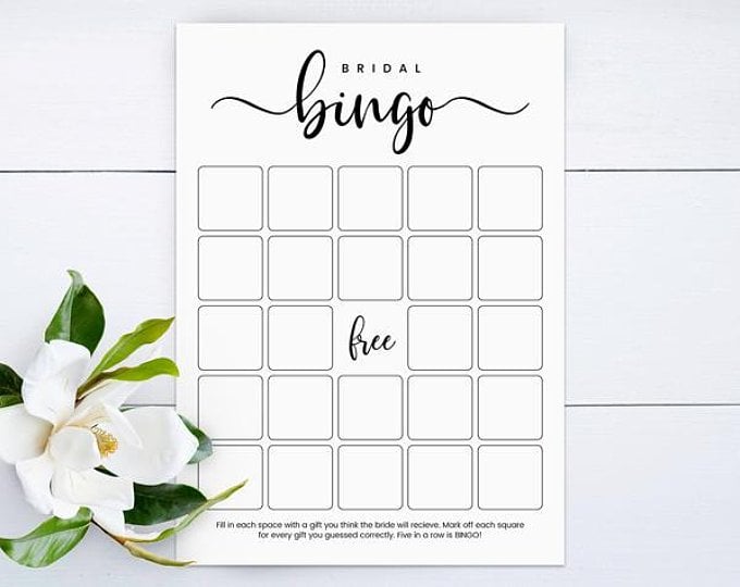 Bridal Bingo Game | It's Party Time! These 47 Bridal Shower Games Will Get  Your Gathering in Full Swing | POPSUGAR Love & Sex Photo 24