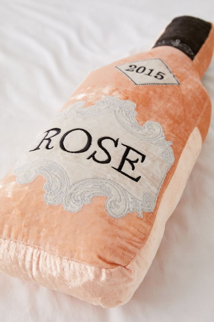Urban Outfitters Oversize Rosé Bottle Pillow