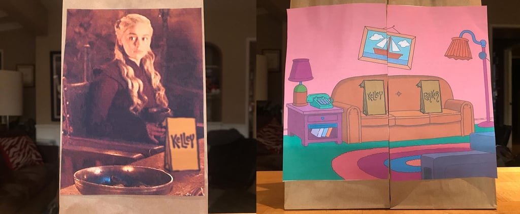 Dad Tim Warburton Makes Lunch Bags For His Kids