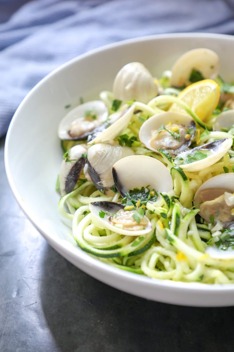 Keto Zoodles With White Clam Sauce