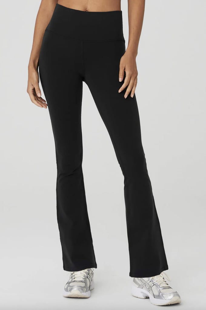Alo Yoga Airbrush High-Waist 7/8 Bootcut Legging ($128)
These slightly flared Alo Yoga leggings are perfect for yoga, Pilates, or any low-impact workouts. They're made with Airbrush fabric that gives you a flattering silhouette while preventing any unwanted slipping or bunching. It has a smoothing fit with a soft cotton feel. As functional as these leggings are, they're also very on trend, meaning you can easily wear them outside of the gym, too.