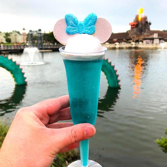 Blue Sparkling Wine at Disney World