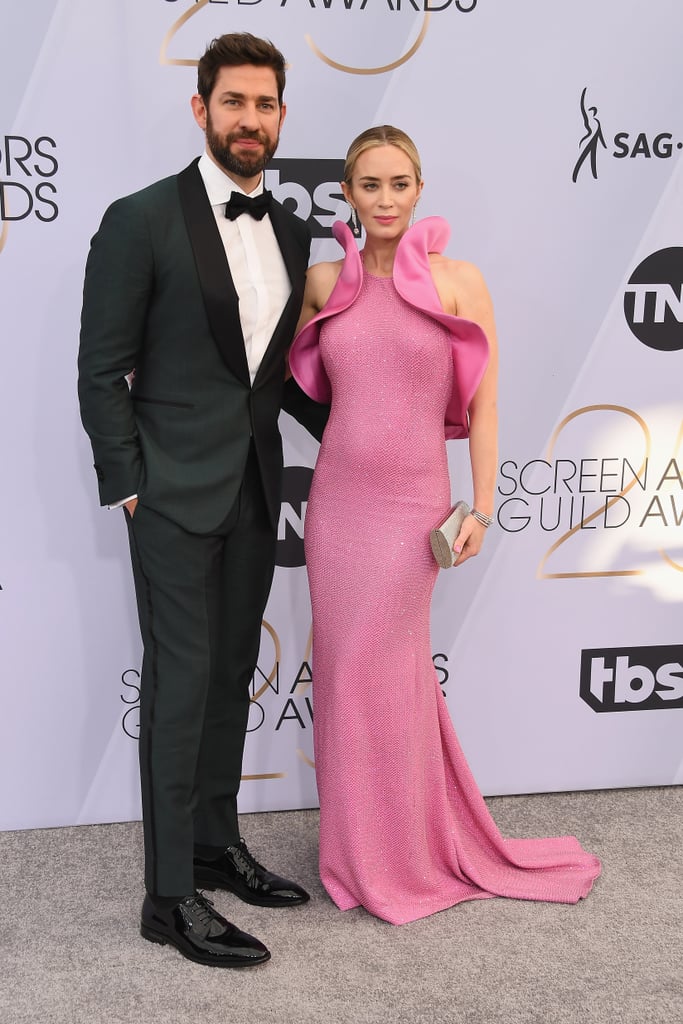 Emily Blunt Pink Dress at the SAG Awards 2019