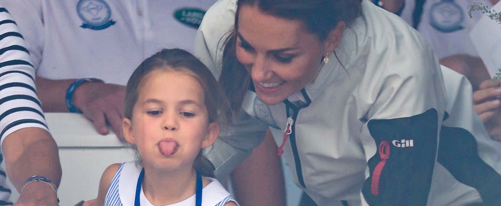 Princess Charlotte Sticking Tongue Out at King's Cup Video