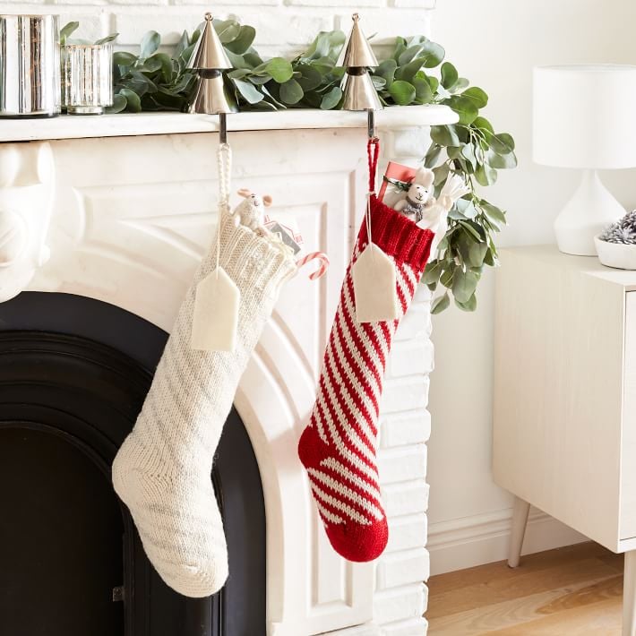 West Elm Candy Cane Striped Stocking