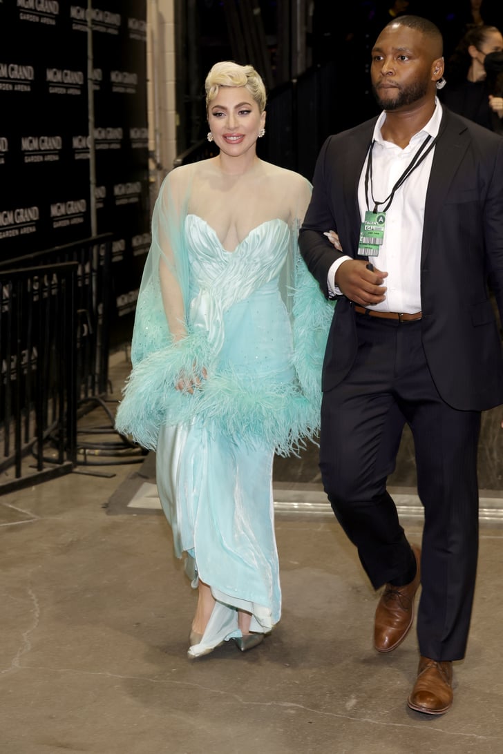 Lady Gaga at the 64th Annual Grammy Awards | Lady Gaga's Turquoise ...
