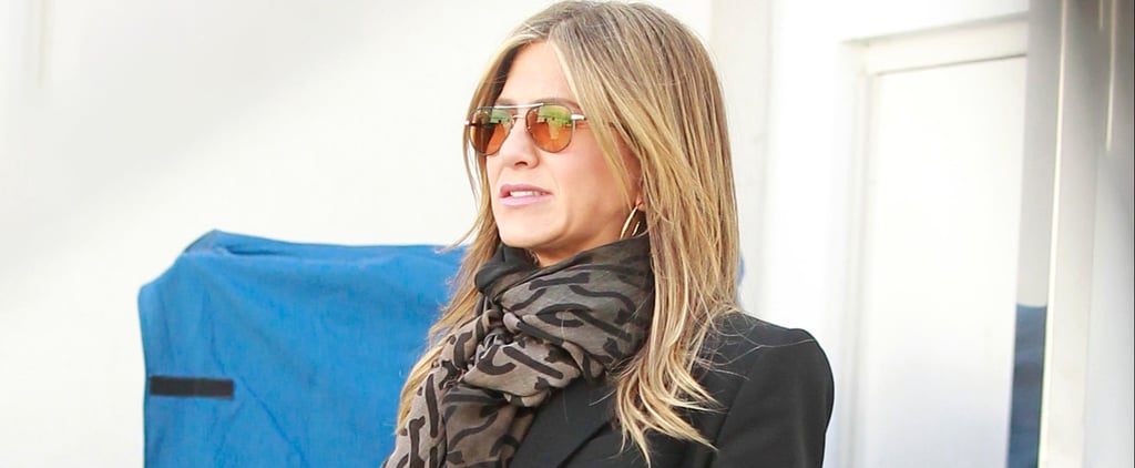 Jennifer Aniston Blazer and Sneakers