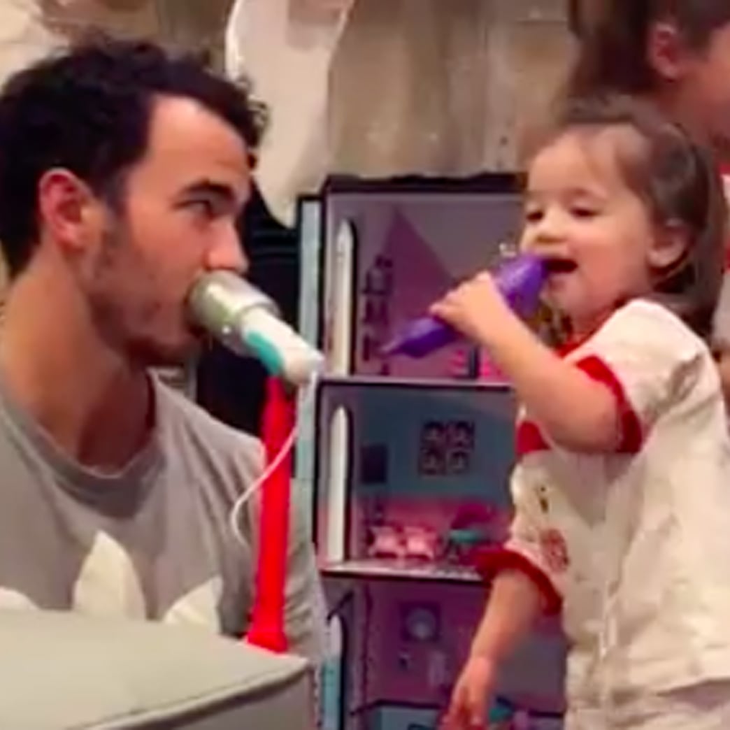 Cute Videos Of Kevin Jonas S Daughters Alena And Valentina Popsugar Family