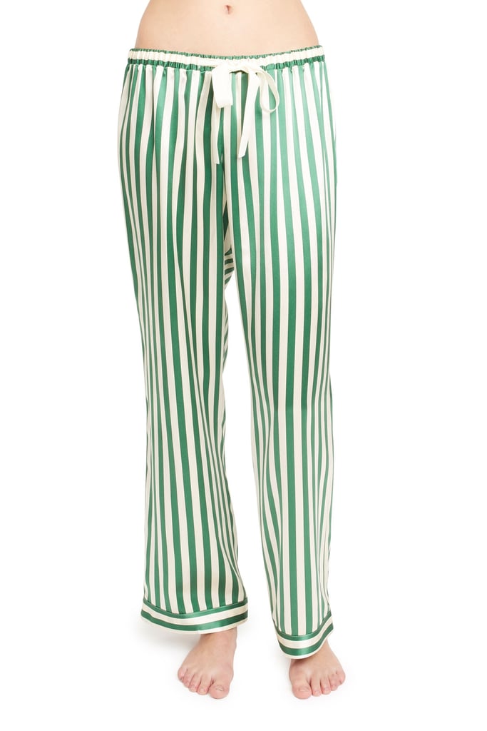 Morgan Lane Chantal Silk Stripe Pj Pant ($238)
