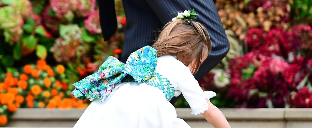 Princess Charlotte Trips at Princess Eugenie's Wedding