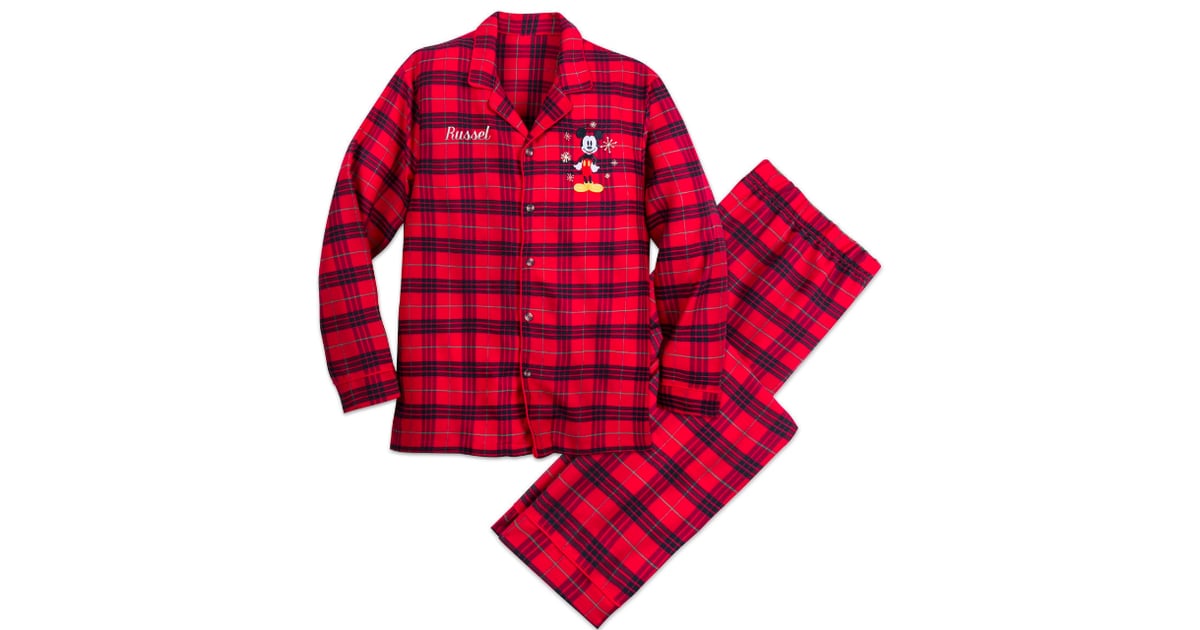 Mickey Mouse Holiday Plaid PJ Set for 