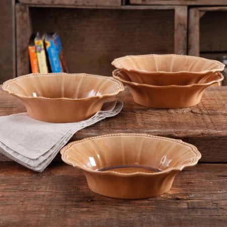The Pioneer Woman Paige Crackle Glaze Four-Pack Bowls