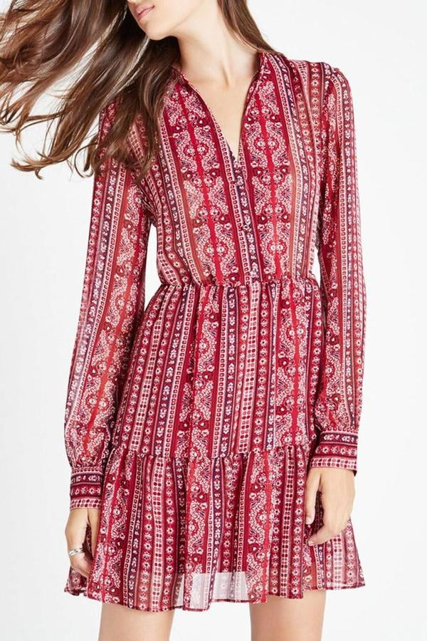 BCBGeneration Printed Button-Front Dress ($108)