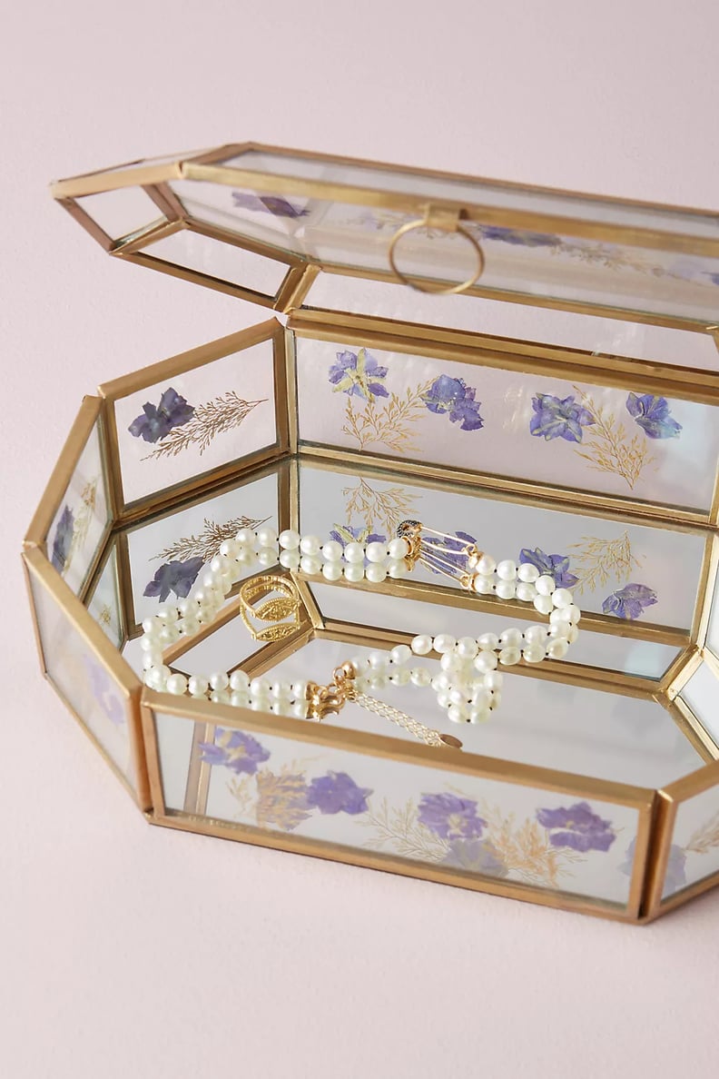 For Beautiful Baubles: Floral Press Jewelry Box