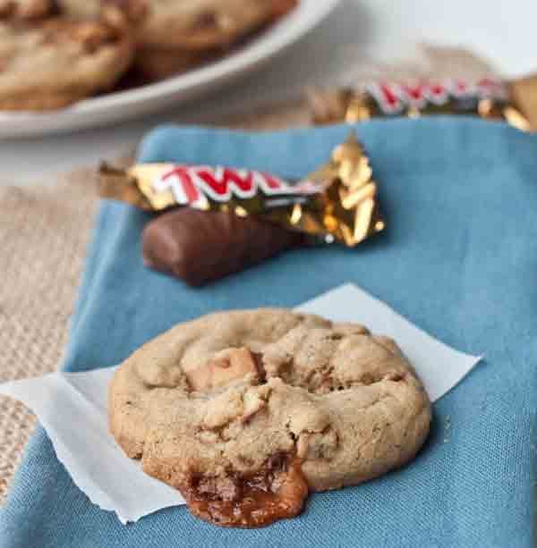 Browned Butter Chunky Twix Cookies