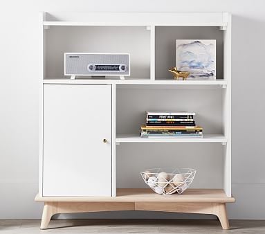 Simply White Sloan Storage Bookcase