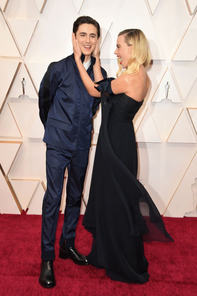 Timothée Chalamet Photobombs Margot Robbie at the Oscars