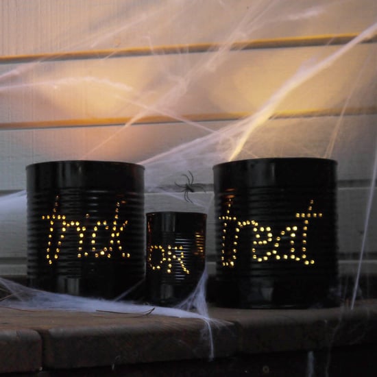 Halloween Lighted Cans