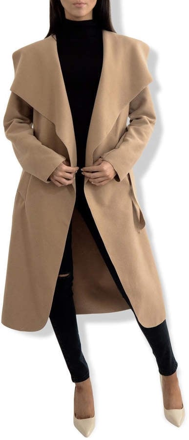 Waterfall drape coat clearance