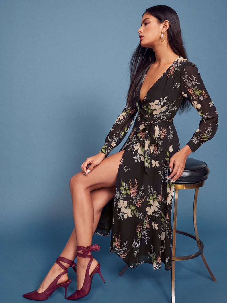 A Romantic Floral Dress To Love: The Reformation Susanna Wrap Midi