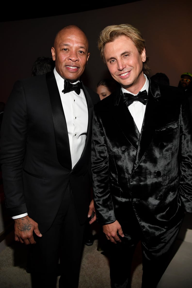 Dr. Dre and Jonathan Cheban at Diddy's 50th Birthday Party