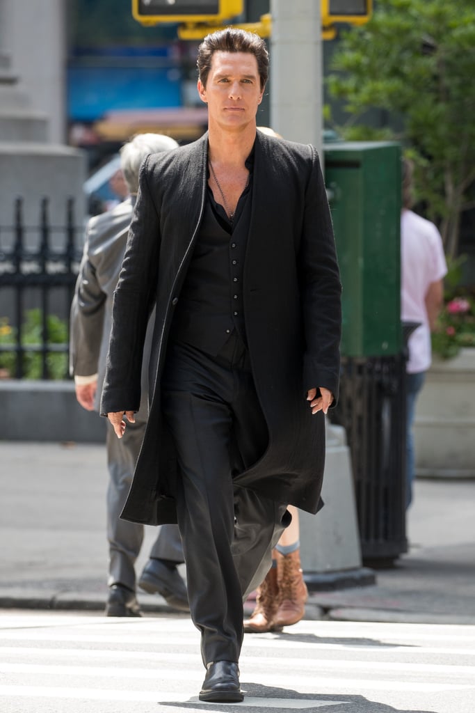Matthew McConaughey on the Set of Dark Tower Pictures