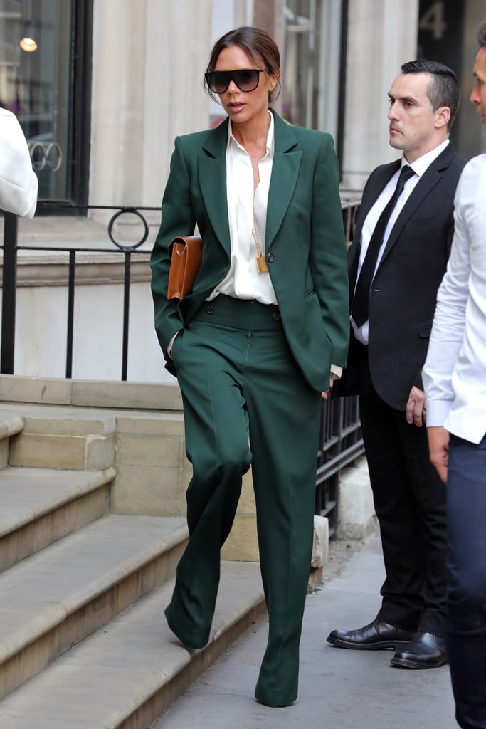 Victoria Beckham's Green Suit