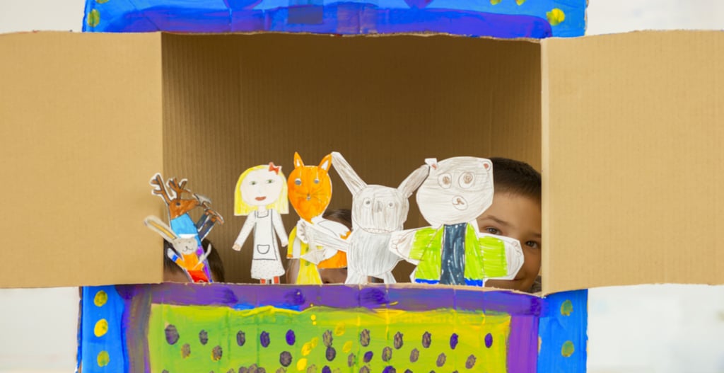 Craft your own puppet theater.