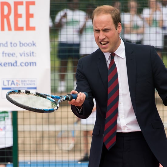 Prince William Plays Tennis at Coventry War Memorial Park