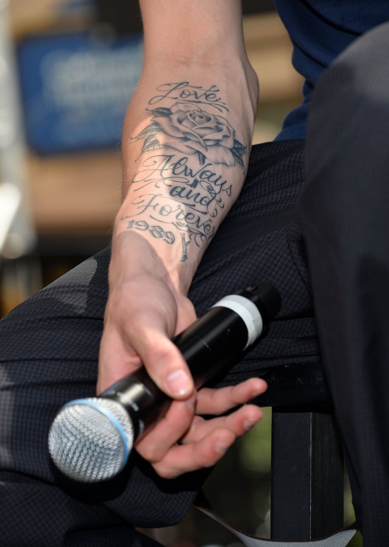 Jamie Campbell Bower's "Love Always and Forever" Tattoo