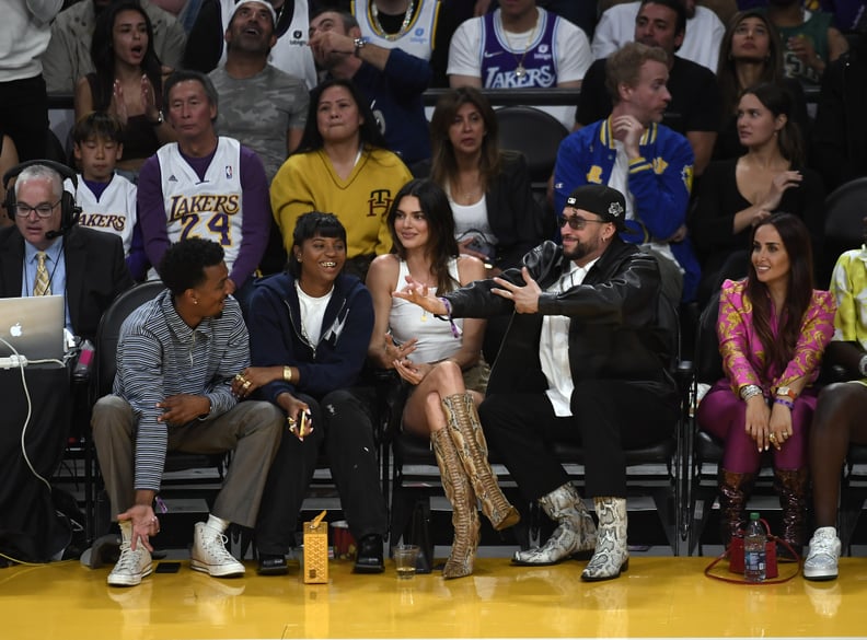 Kendall Jenner and Bad Bunny at Lakers Game