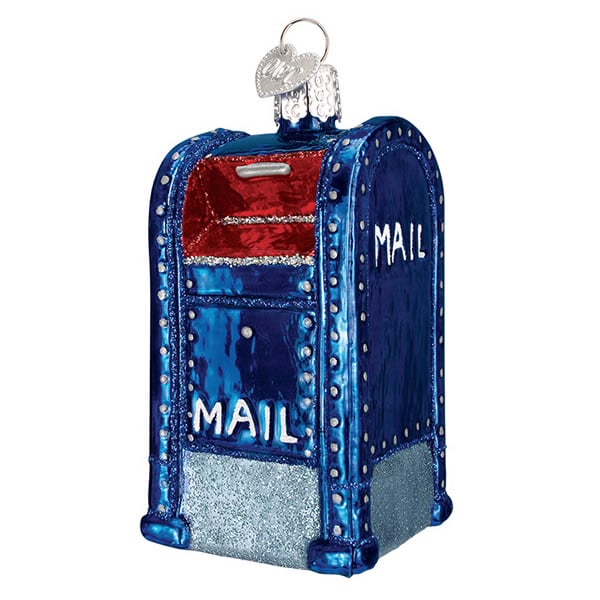USPS Glass Mailbox Ornament