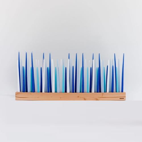 Shades of Blue Candle Centrepiece