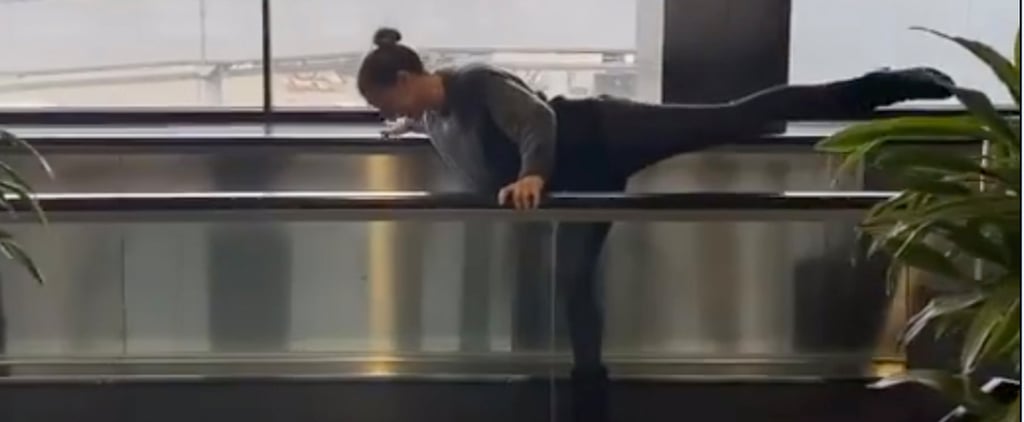 Jennifer Garner Dancing Ballet at SFO Airport | Video