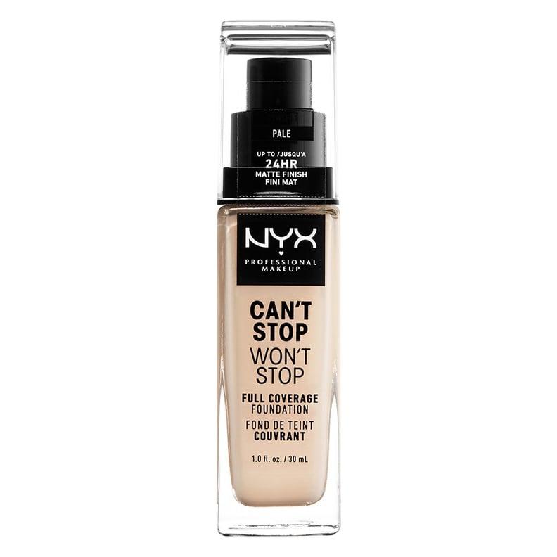 Full Coverage Drugstore Foundation For Oily Skin: NYX Makeup Can't Stop Won't Stop Foundation