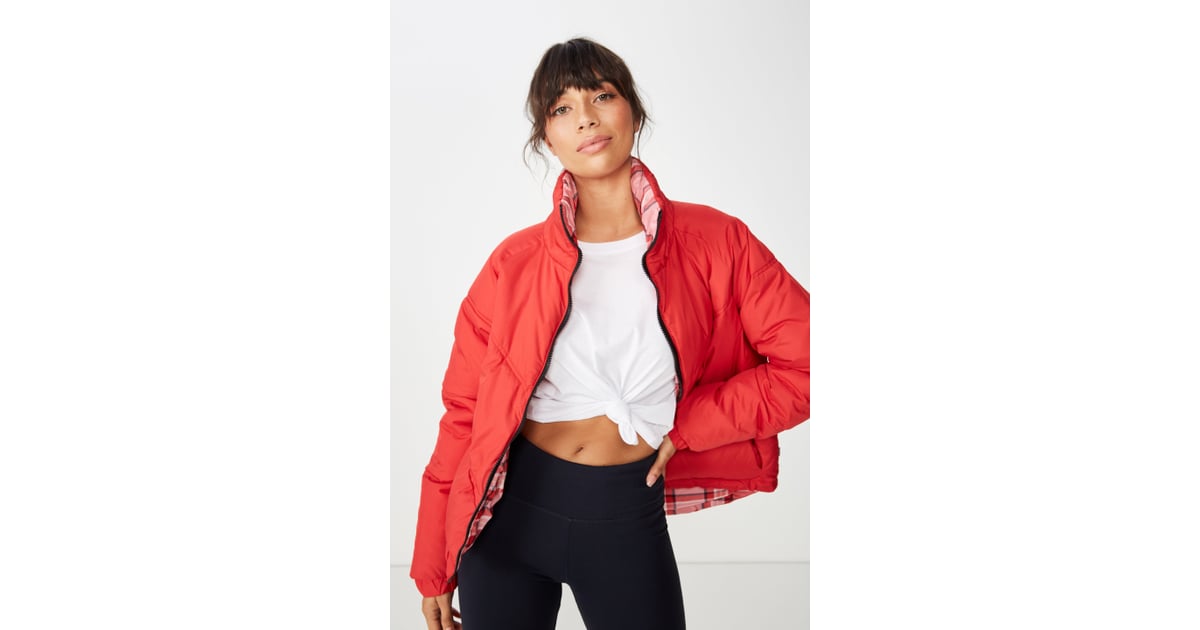 cotton on hiking puffer jacket