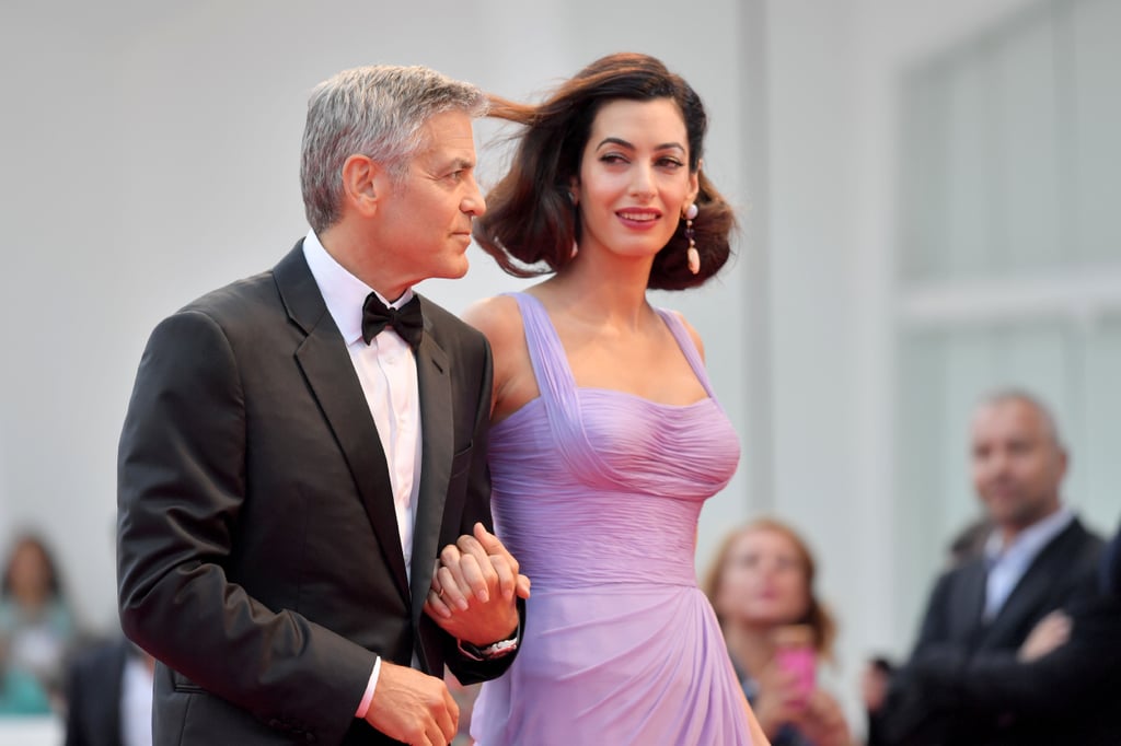 Amal Clooney Purple Dress Venice Film Festival