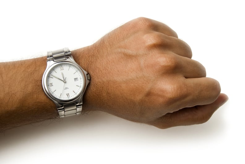 Adjusting your watch while it's on your wrist is not an option.